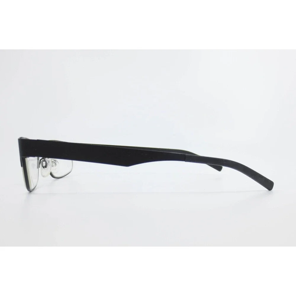 Randolph Osan Eyeglasses Matte Black Rectangular Metal Frame 53-15-140 Romania